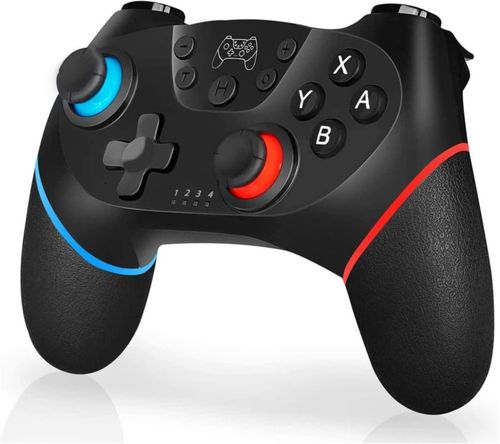 Control para Switch Pro, Bluetooth Mando Controlador Gamepad con Función Gyro Axis/Dual Shock y Turbo Compatible Switch 2/ OLED/