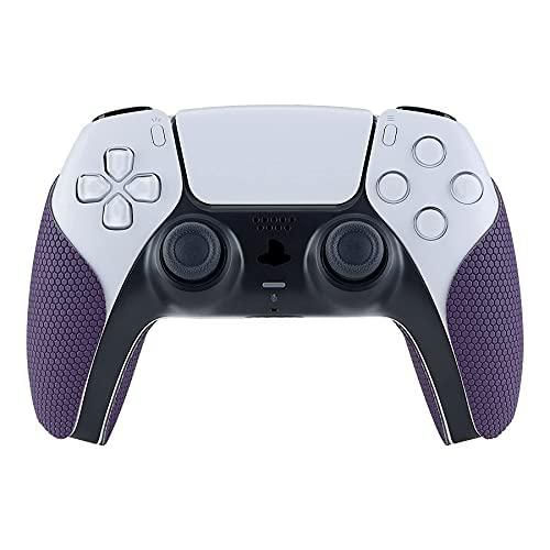 eXtremeRate PlayVital Violeta Pegatina Antideslizante de Silicona para PS5 Control Inalámbrico, Protector con Textura de Goma Ag