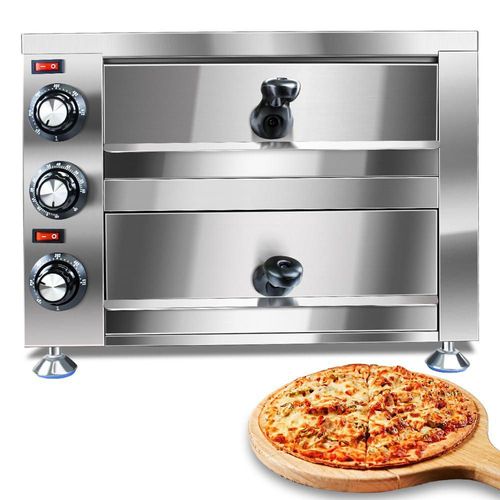 Generic YOOKTEN - Horno eléctrico de pizza para encimera de interior y comercial, máquina para hacer pizzas, horno de pizza de a