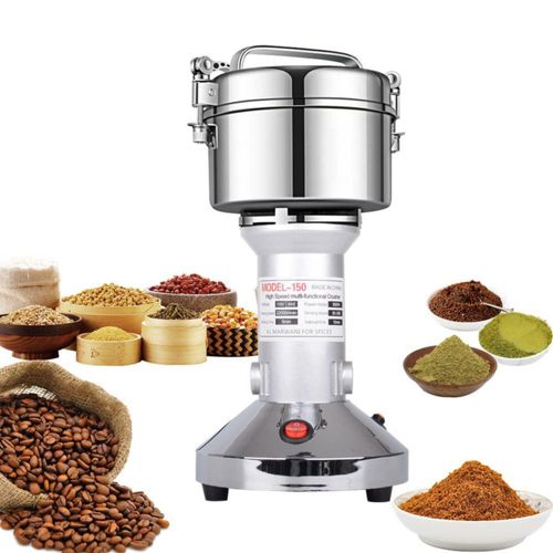 Molino de frijoles de 150 g de alta velocidad eléctrico de acero inoxidable molino de semillas de harina y nueces píldora de tri