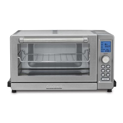 Cuisinart TOB-135N Deluxe Tostador de convección para horno de engorde de horno, cepillado inoxidable, plateado