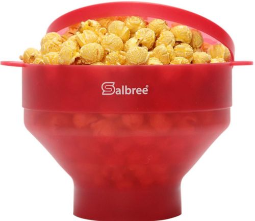 La máquina original Salbree plegable de silicona para microondas con capacidad para 16 tazas, utiliza aire caliente y aceite sie