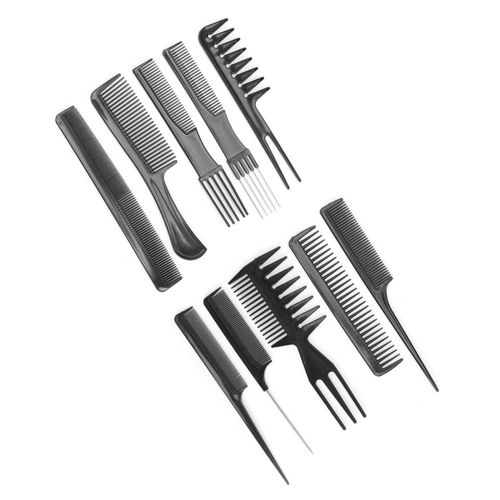 Juego de 10 Peines Profesionales para Peinar el Cabello, Fácil de Agarrar, No Fácil de Deslizar, Plástico de, Estable Y Duradero