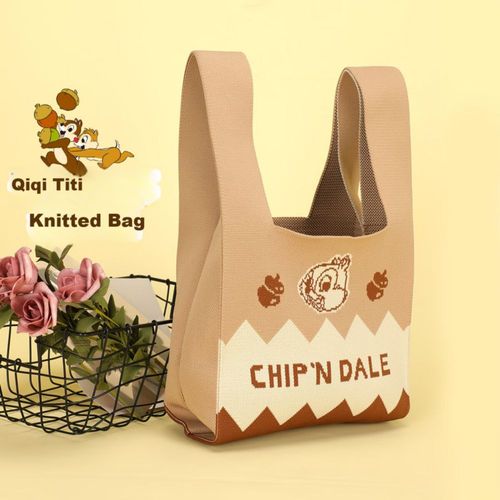 Bolso tote Disney tejido pequeño para mujer