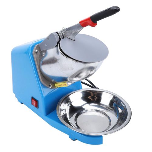 Trituradora de Hielo Eléctrica, Máquina del Cono de la Nieve del Acero Inoxidable 380W para el Anuncio Publicitario (Enchufe de