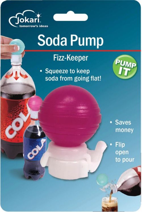 JOKARI Pump for Soda Bottles - Carbonizador de Bebidas - 2 litros - Apto para lavavajillas - Fácil de usar