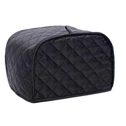 Cubierta para tostador de 2 rebanadas, Ruibo, Negra, 11.5 x 8 x 8 pulgadas, Resistente al polvo y duradera, Fácil de limpiar