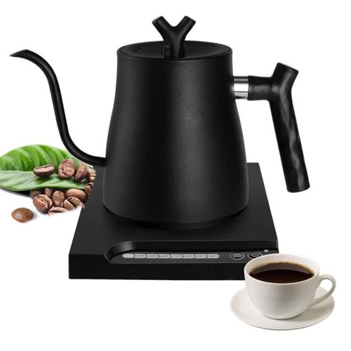 Tetera Eléctrica de Acero Inoxidable con Cuello de Cisne, Electrica de 7 Modos de Temperatura, Hervidor de Agua Eléctrico con Ap