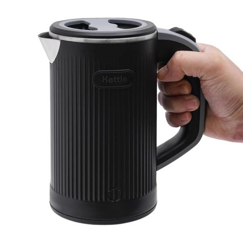 RYEWGRV Tetera Electrica Acero Inoxidable, Hervidor de Agua Electrico Viaje Pequeño 0.8 L, 600 W, Jarra Electrica Hervir Agua Po