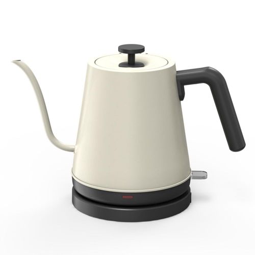 NYOTA - Hervidor eléctrico de cuello de cisne de 0,8 litros de acero inoxidable 304, calentamiento rápido de 1200 W, apagado aut