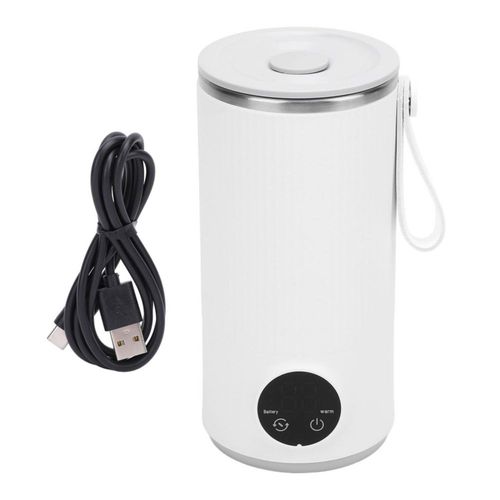 Hervidor Eléctrico de Viaje, Hervidor Eléctrico Pequeño Portátil de 400 Ml para té, café, Leche y Agua Caliente, Temperaturas de