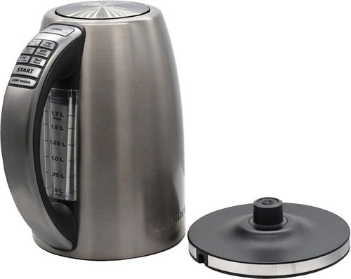 Cuisinart - Hervidor eléctrico inalámbrico de acero inoxidable de 1,7 litros con 6 temperaturas preestablecidas (gris grafito ce