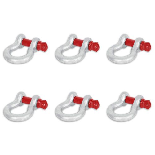 Pack 6 grilletes de acero forjado 5/8'' maple tools