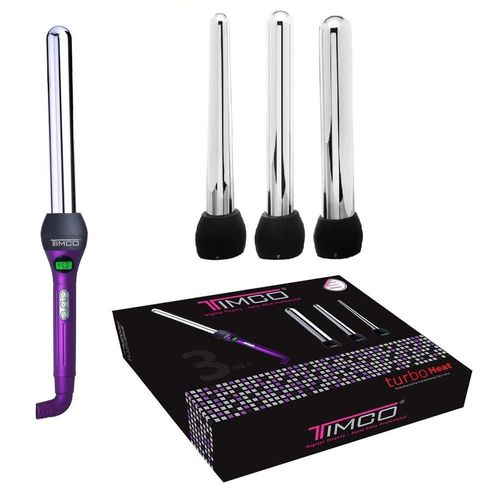 Rizadora ferro timco tc-xf3 3 puntas titanium ion