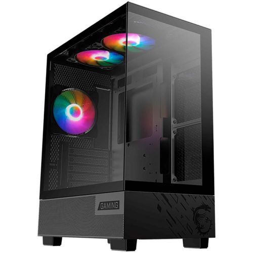 Gabinete gamer msi pag pano m110a 3 fan cristal templado rgb