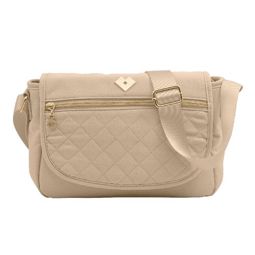 Bolsa crossbody luckyly múlticompartimento repelente al agua arya beige