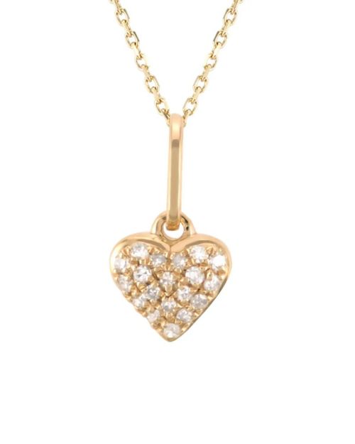DIJE DE ORO ROSA CON CADENA ORO BLANCO 14K CON 5PTS DE DIAMANTE