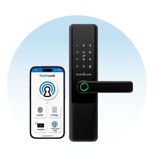 Tock Lock - Cerradura Electrónica Inteligente para puerta principal exterior | Chapa Digital Eléctrica | App, Huella, Código, Ta