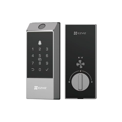 EZVIZ DL04 Pro - Bloqueo inteligente de cerrojo de 2,4 GHz Wi-Fi|Desbloqueo de huellas dactilares|Desbloqueo y controles remotos