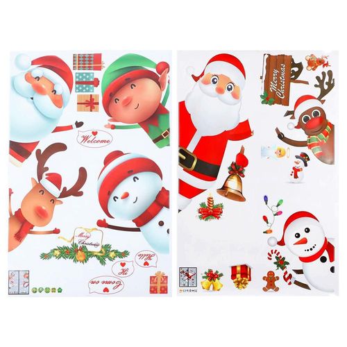 Pegatinas de Ventana Navideñas MXKMR-002 StickMerry Increíbles Adornos de Navidad