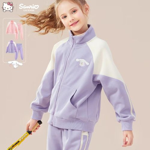 Conjunto deportivo Hello Kitty morado para niña