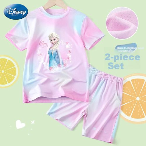 Conjunto Disney Frozen Elsa Naranja/Rosa para niña
