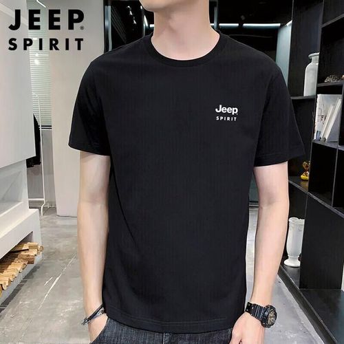 Playera Jeep Spirit Negra Para Hombre