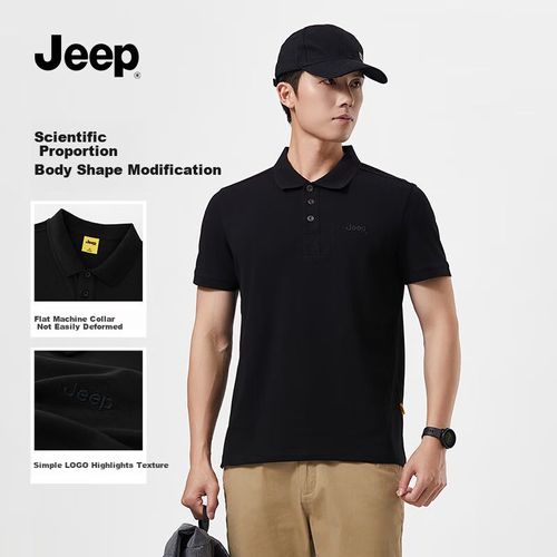 Playera Jeep Negro Para Hombre