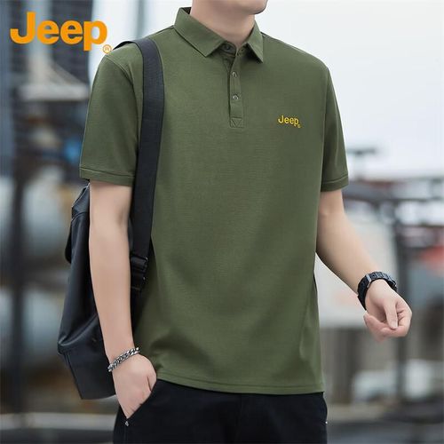 Playera Polo Jeep Verde Para Hombre