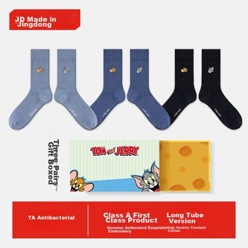 Calcetas Jingdongjingzao Tom Y Jerry Largo 3 Pares
