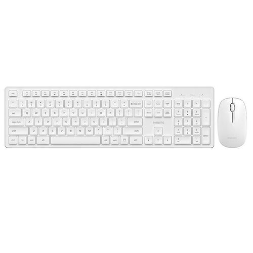 Combo Teclado Y Mouse Inalámbricos Philips Ergonómico 2.4 Ghz