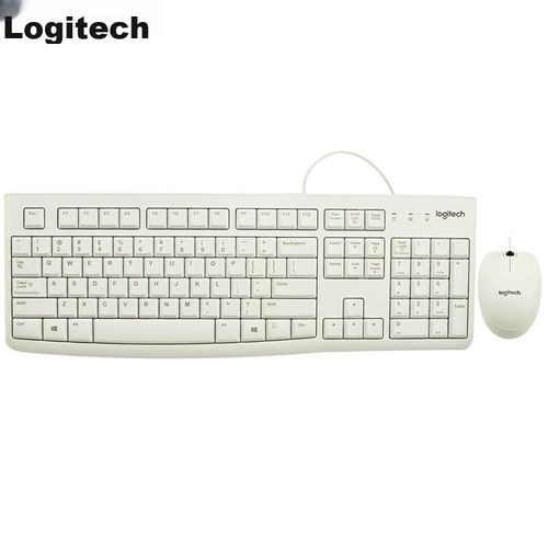 Teclado Y Ratón Logitech Con Cable Usb Para Oficina