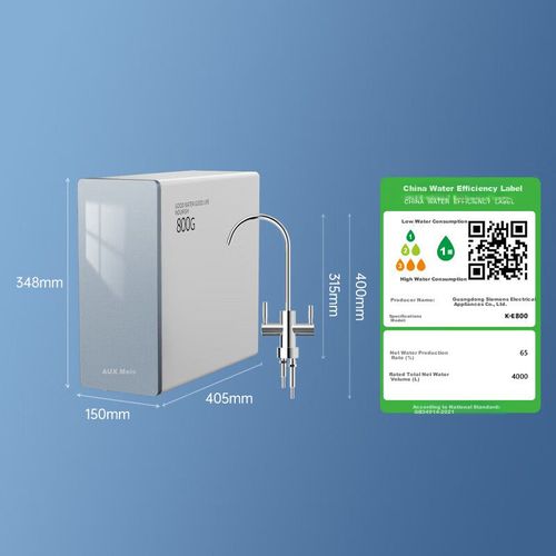 Purificador De Agua Aux K-E800 Ósmosis Inversa Bajo Fregadero 800 Gpd