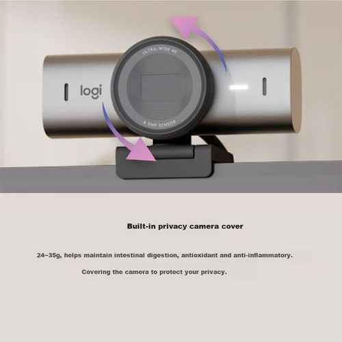 Cámara Web Logitech Mx Brio 4K Con Tapa De Privacidad