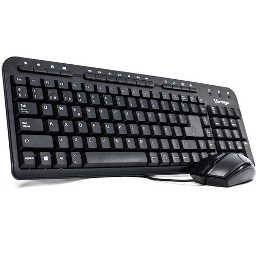 Kit teclado y mouse vorago multimedia km-105 usb negro