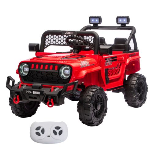 Camioneta Eléctrica Jeep Dodo Kids Bx1988 Montable Mecedor Rojo