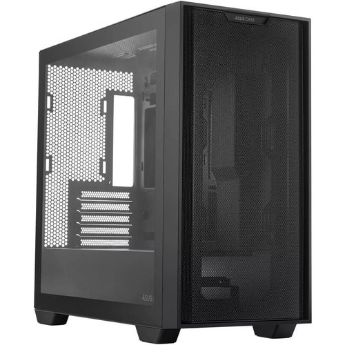 Gabinete asus a21 case micro atx mini torre cristal templado negro 90dc00h0-b080