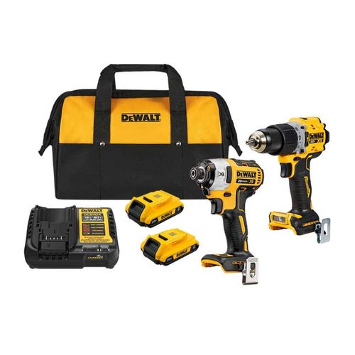 Kit rotomartillo 1/2'' + atornillador de impacto 1/4'' dewalt