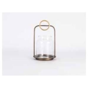 Candil Metal Base Cristal