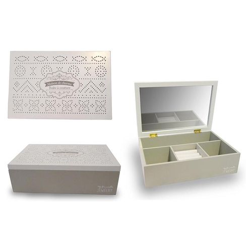 Caja Madera Decorativa Con Espejo