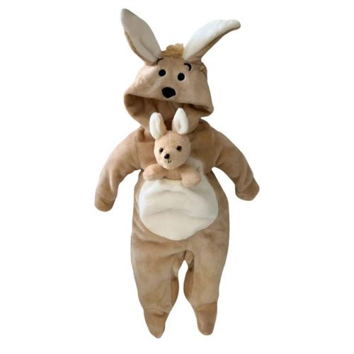 Mameluco Canguro Con Peluche Unisex 3 meses