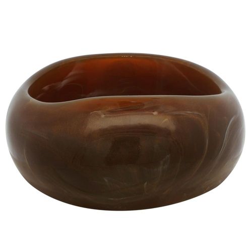 Brazalete Marmoleado color café de acrílico Horoz EH560