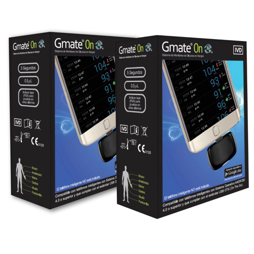 KIT 2 GLUCOMETROS GMATE ON