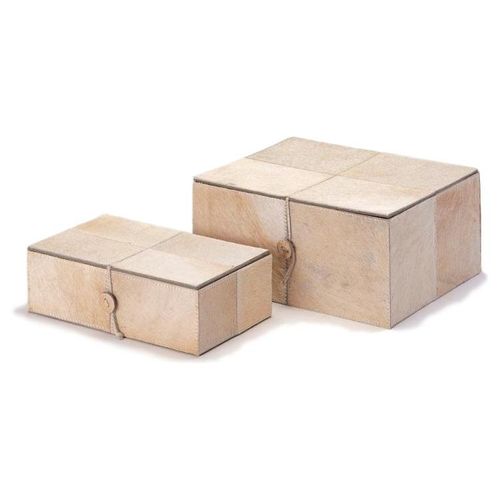 Set De 2 Cajas Doradas