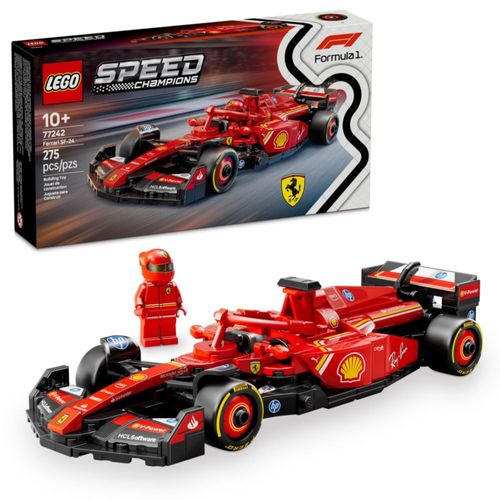 LEGO Speed ​​Champions Ferrari SF-24 F1 - Juguetes de coche de carreras - Sets de construcción para niños y niñas, a partir de 1