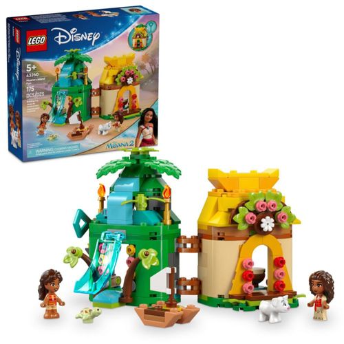 LEGO Disney Moana's Island Fun Building Toy Playset - Princesa Moana Juguete para niños, niñas y niños, a partir de 5 años - con