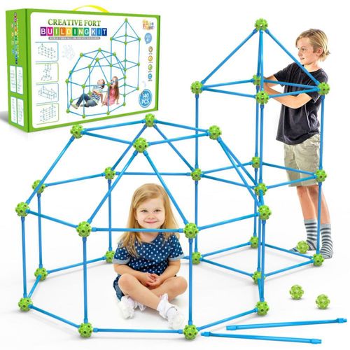 Kit de construcción de SpringFlower Fort para niños, juguetes de construcción STEM, regalo educativo para niños y niñas de 3, 4,