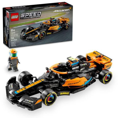 LEGO Speed ​​Champions 2023 McLaren, coche de carreras de Fórmula 1, juguete para jugar y exhibir. Set de juguetes McLaren para