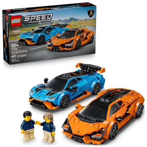 LEGO Speed ​​Champions Lamborghini Revuelto y Huracán STO - Juguete de construcción para niños y niñas, a partir de 10 años - Ex