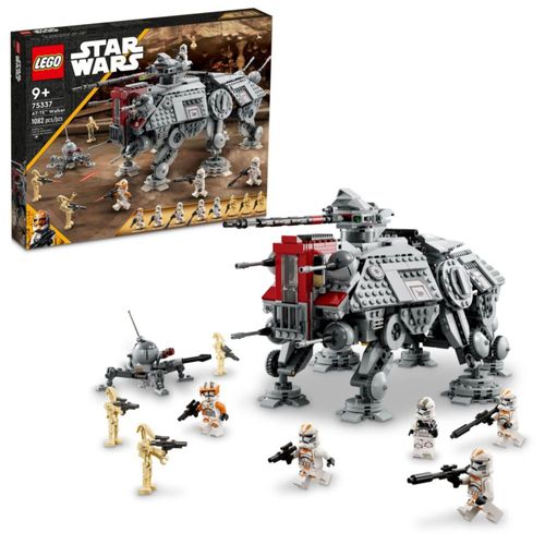LEGO Star Wars AT-TE Walker 75337 Juguete articulado, set La Venganza de los Sith, regalo para niños con 3 soldados clon del 212